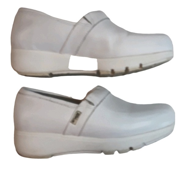 Grey's Anatomy Sz 7 Womens White Soft Walk Nursing Clogs - Picture 5 of 9